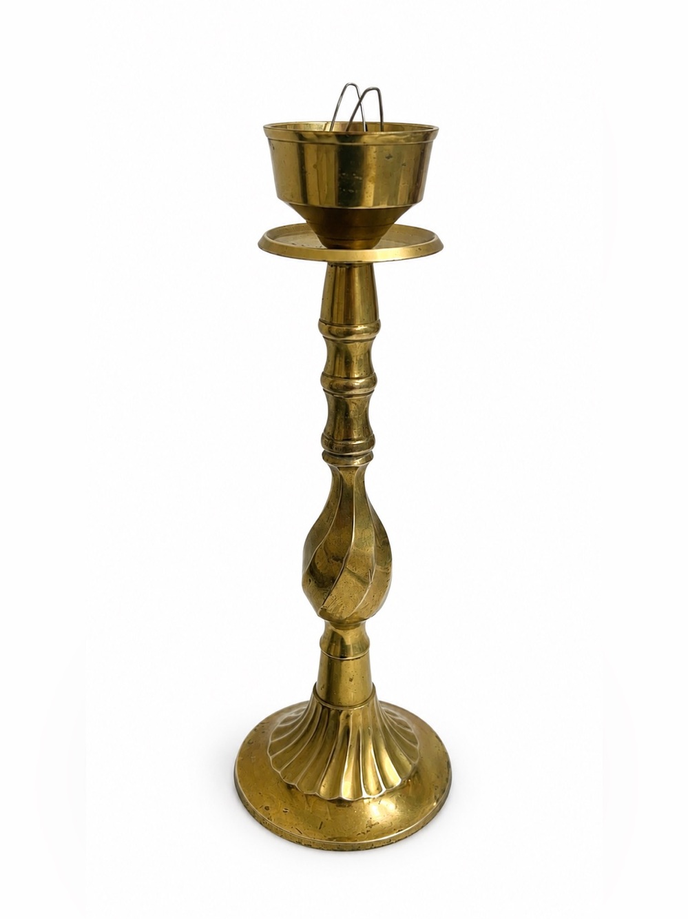 Brass Candle Holder Pedestal - Gold Accent Home Decor